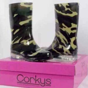 Corkys camo rain boots NIB Size 7,8,9 And 10